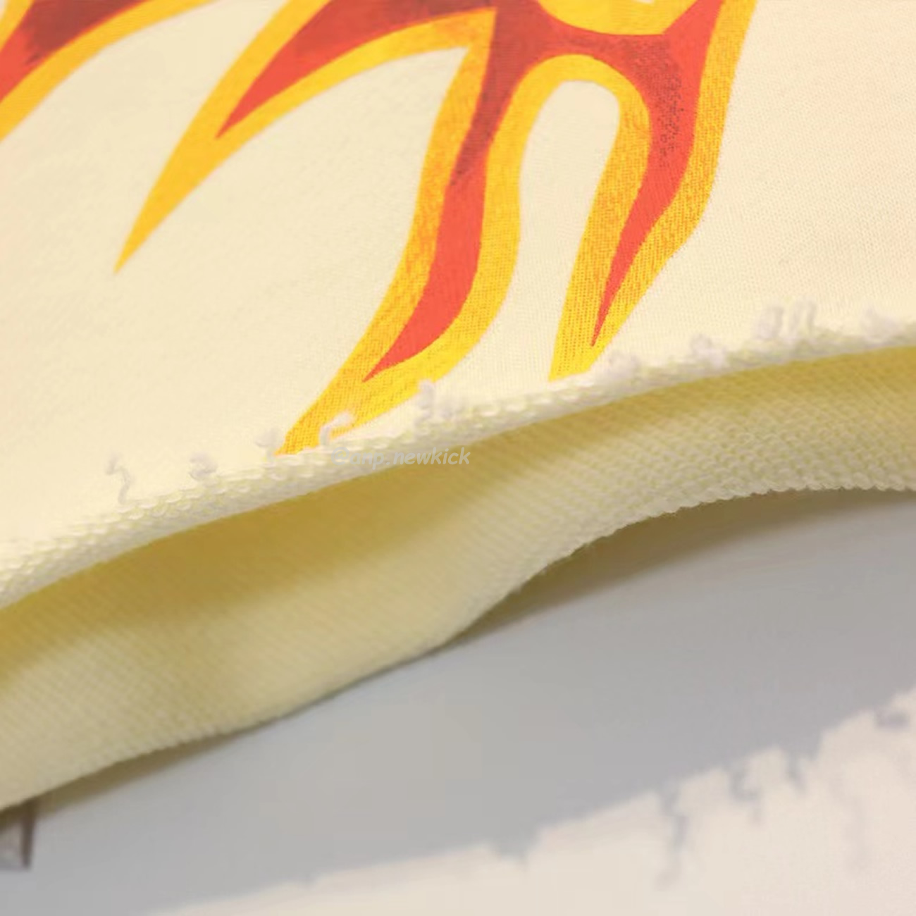 Palm Angels Graffiti Flame T Shirt Shorts Black White (3) - www.newkick.vip